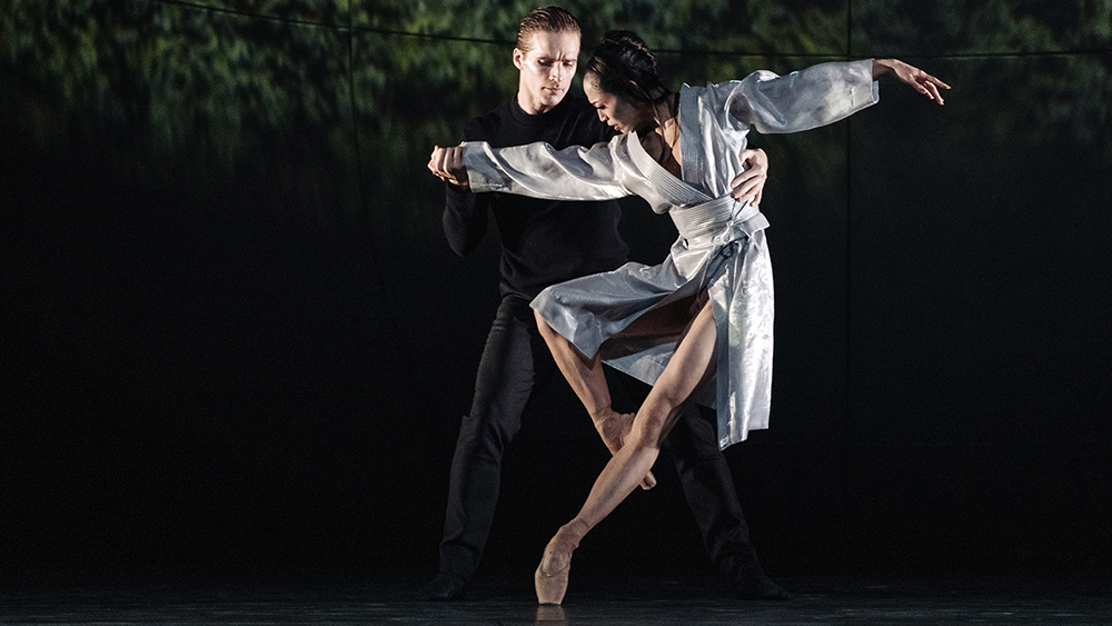 Harrison James and Koto Ishihara in MADDADDAM. Photo by Karolina Kuras.