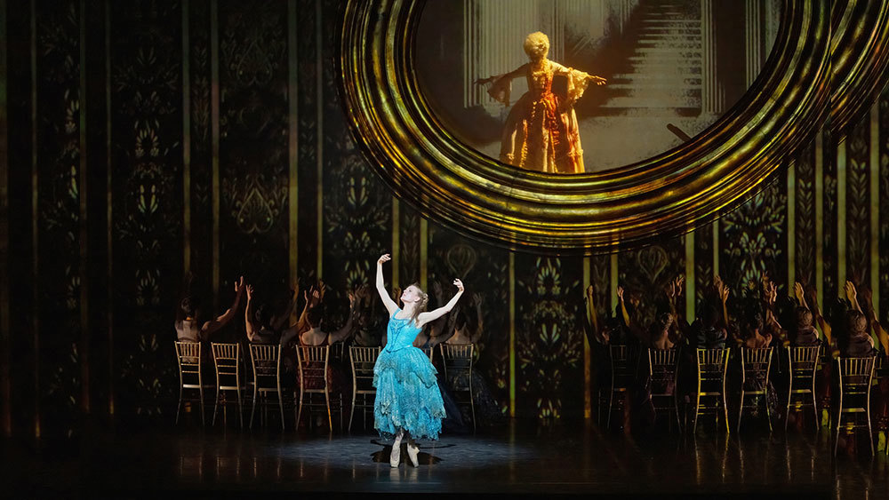 Hannah Galway with Artists of the Ballet in Emma Bovary. Photo by Karolina Kuras.