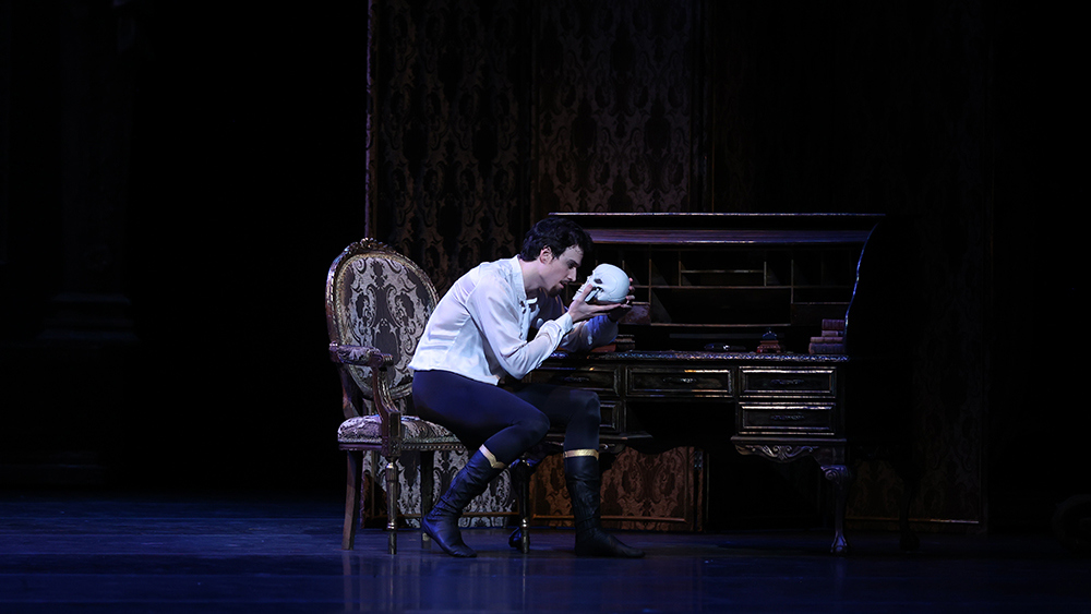 Chase O’Connell in Sir Kenneth MacMillan’s Mayerling. Photo by Amitava Sarkar. Photo courtesy of Houston Ballet.